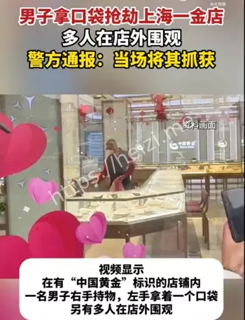 浦东金店砸柜抢劫通报